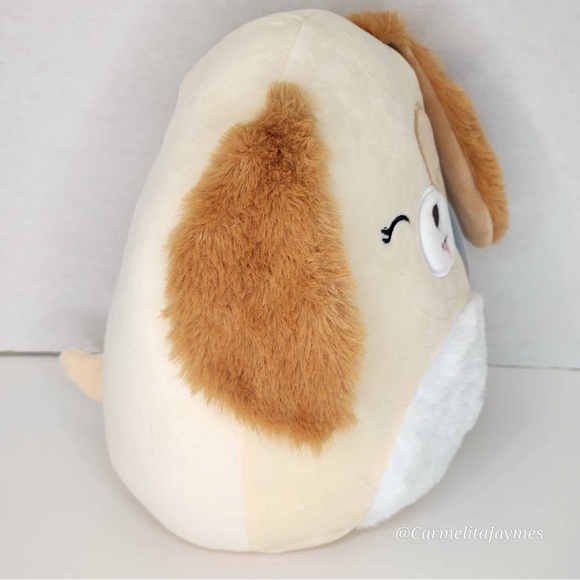 HARRISON 🐶 Fuzzy Ears Cream Puppy Dog Original Squishmallow By Kellytoy NWT - Picture 3 of 9